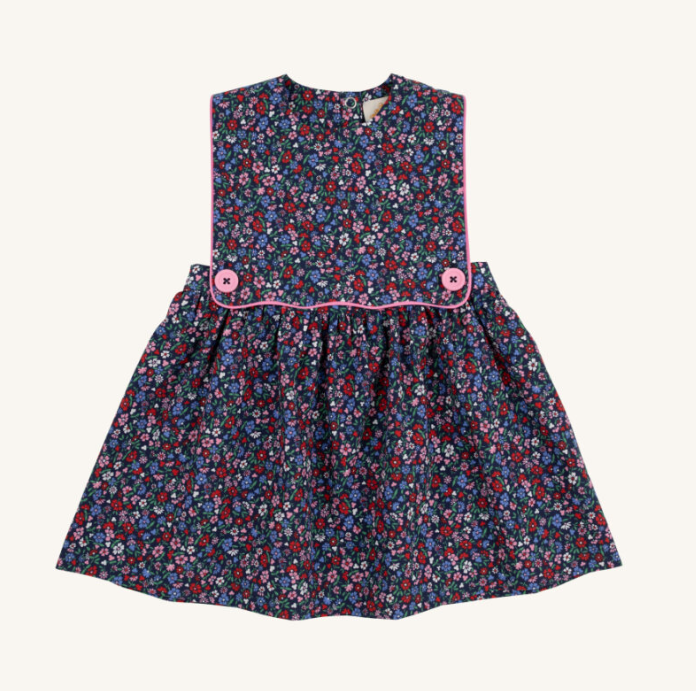 Brady Button In Dress- Fairfax Farm Floral/HHP