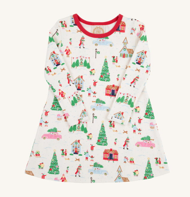 Polly Play Dress LS- Make the Season Bright/RR