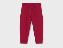 Load image into Gallery viewer, Baby Basic Cuffed Fleece Trouser- Red

