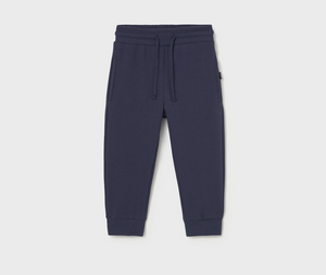 Baby Basic Cuffed Fleece Trouser- Blue