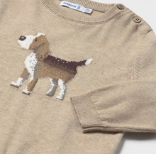 Load image into Gallery viewer, Baby Intarsia Sweater Dog- Beige
