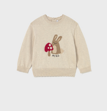 Load image into Gallery viewer, Baby Jacquard Sweater Animal- Oat
