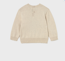Load image into Gallery viewer, Baby Jacquard Sweater Animal- Oat
