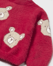 Load image into Gallery viewer, Baby Fuzzy Sweater Bear- Red
