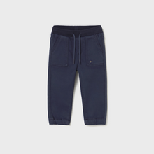 Load image into Gallery viewer, Baby Twill Joggers- Blue

