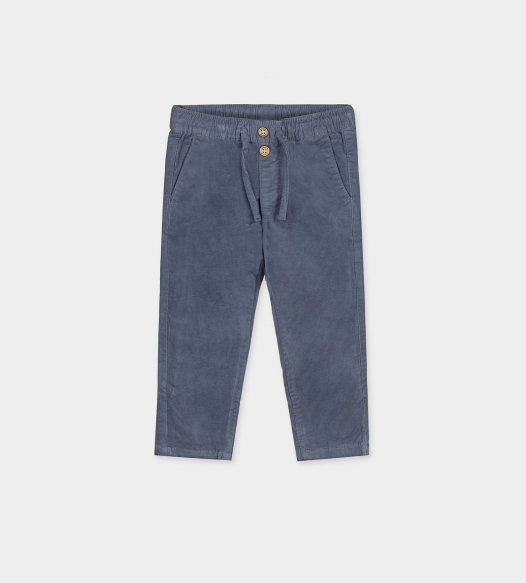 Baby Micro Corduroy Pant- Blue Whale