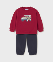 Load image into Gallery viewer, Baby Jeep Tracksuit Set- Red
