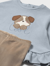 Load image into Gallery viewer, Baby Puppy Tunic &amp; Leggings Set- Mole
