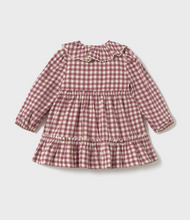 Load image into Gallery viewer, Baby Gingham Vichy Dress- Rose/Blush
