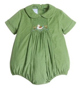 Mallard Chest Smocked Bubble- Green