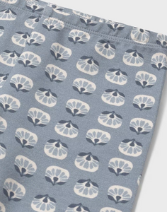 Baby Print Leggings- Blue Bell