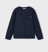 Load image into Gallery viewer, Pocket T-shirt LS- Navy
