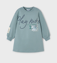 Load image into Gallery viewer, Play More Fleece Dress- Sage
