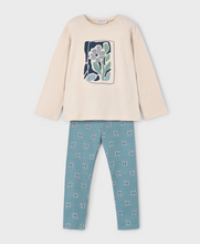 Load image into Gallery viewer, Embroidered Top &amp; Leggings Set- Sage
