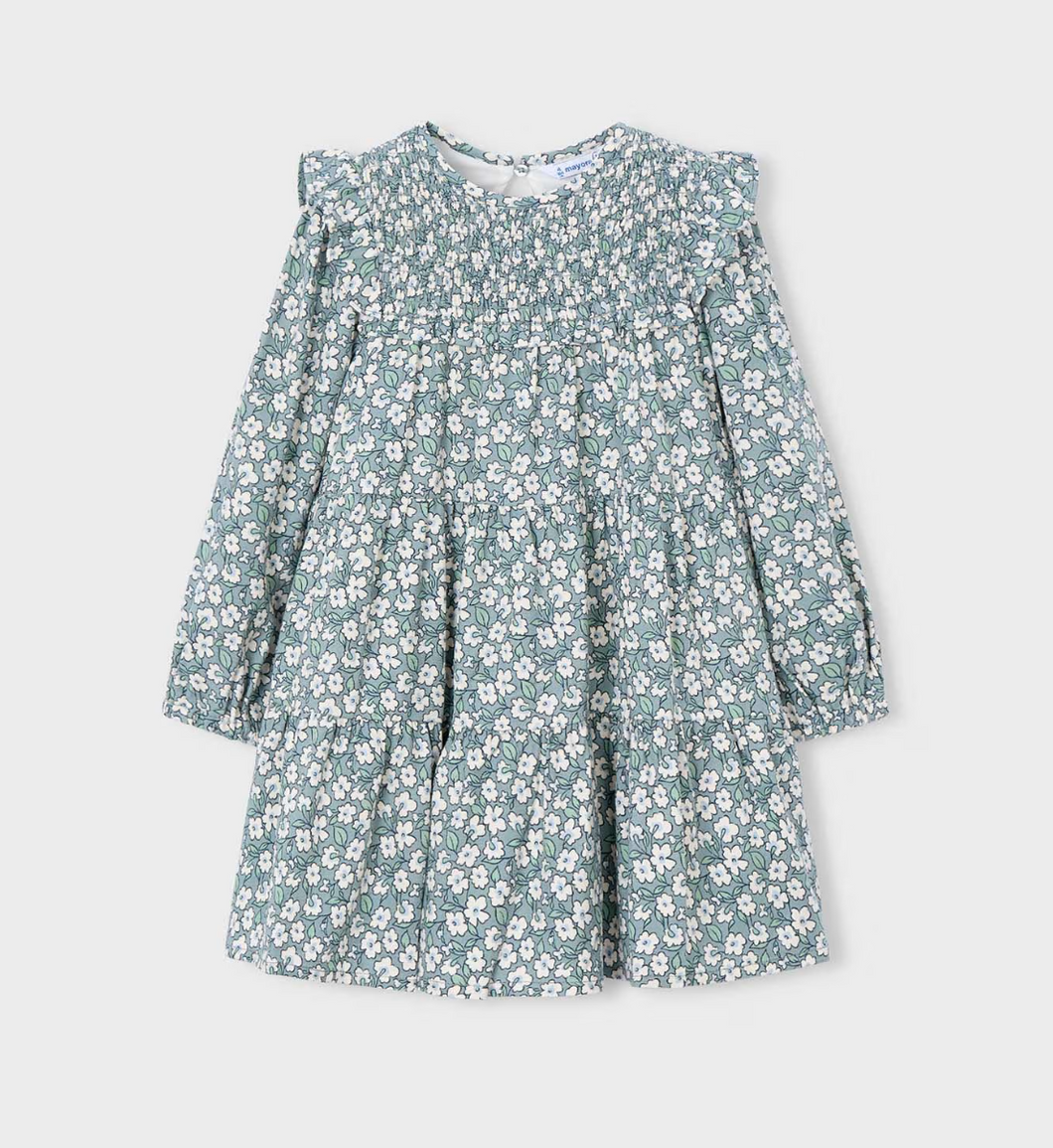 Ikat Print Dress- Sage