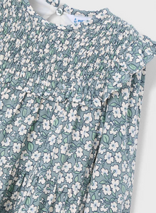 Ikat Print Dress- Sage