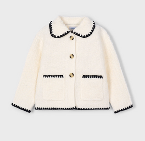 Chunky Knit Jacket- Almond