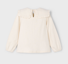 Load image into Gallery viewer, Ruffled Collar Knit Blouse- Macchiato
