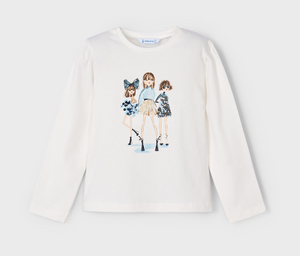 Dolls T-Shirt- Cream & Navy