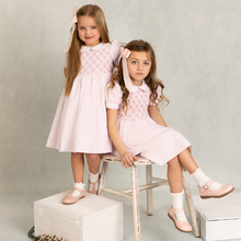 Load image into Gallery viewer, Dainty Smocked Floral Dress- Pink
