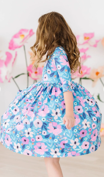 Twirling in Teal Pocket Twirl Dress
