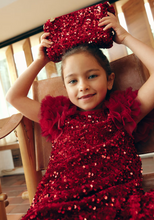 Load image into Gallery viewer, Girl Sequin Bag- Red
