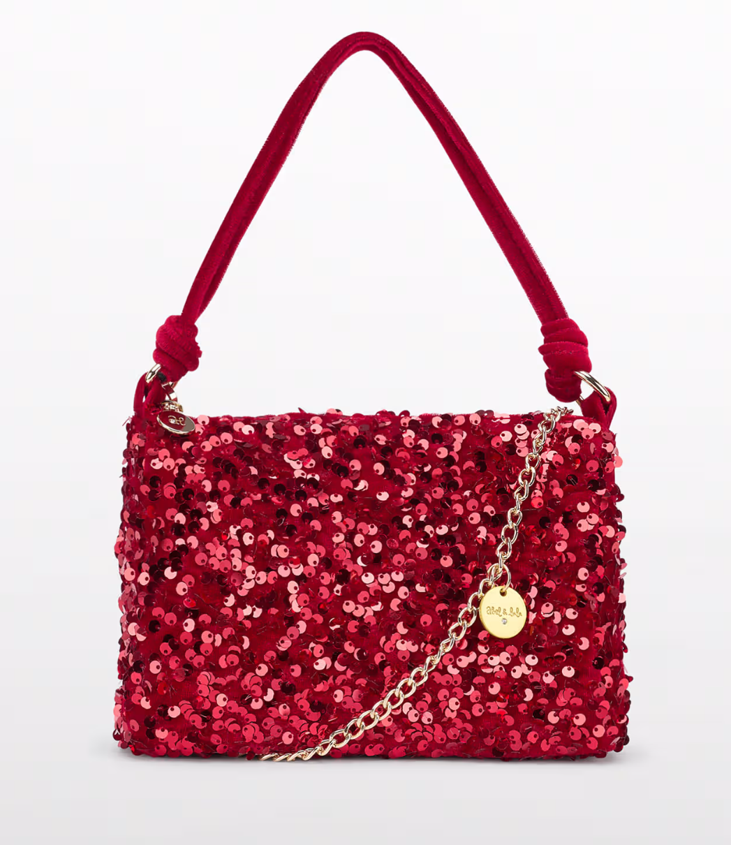 Girl Sequin Bag- Red