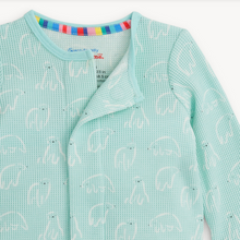 Load image into Gallery viewer, Blue Polaris Waffle Magnetic Coverall
