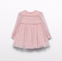 Load image into Gallery viewer, Girl Glitter Baby Shimmer Tulle Dress- Petal
