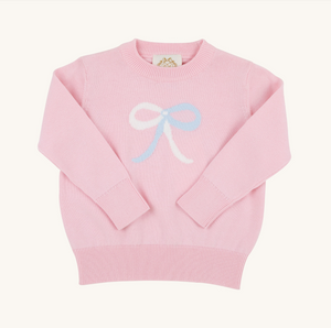Isabelle`s Intarsia Sweater- Palm Beach Pink/ Bow