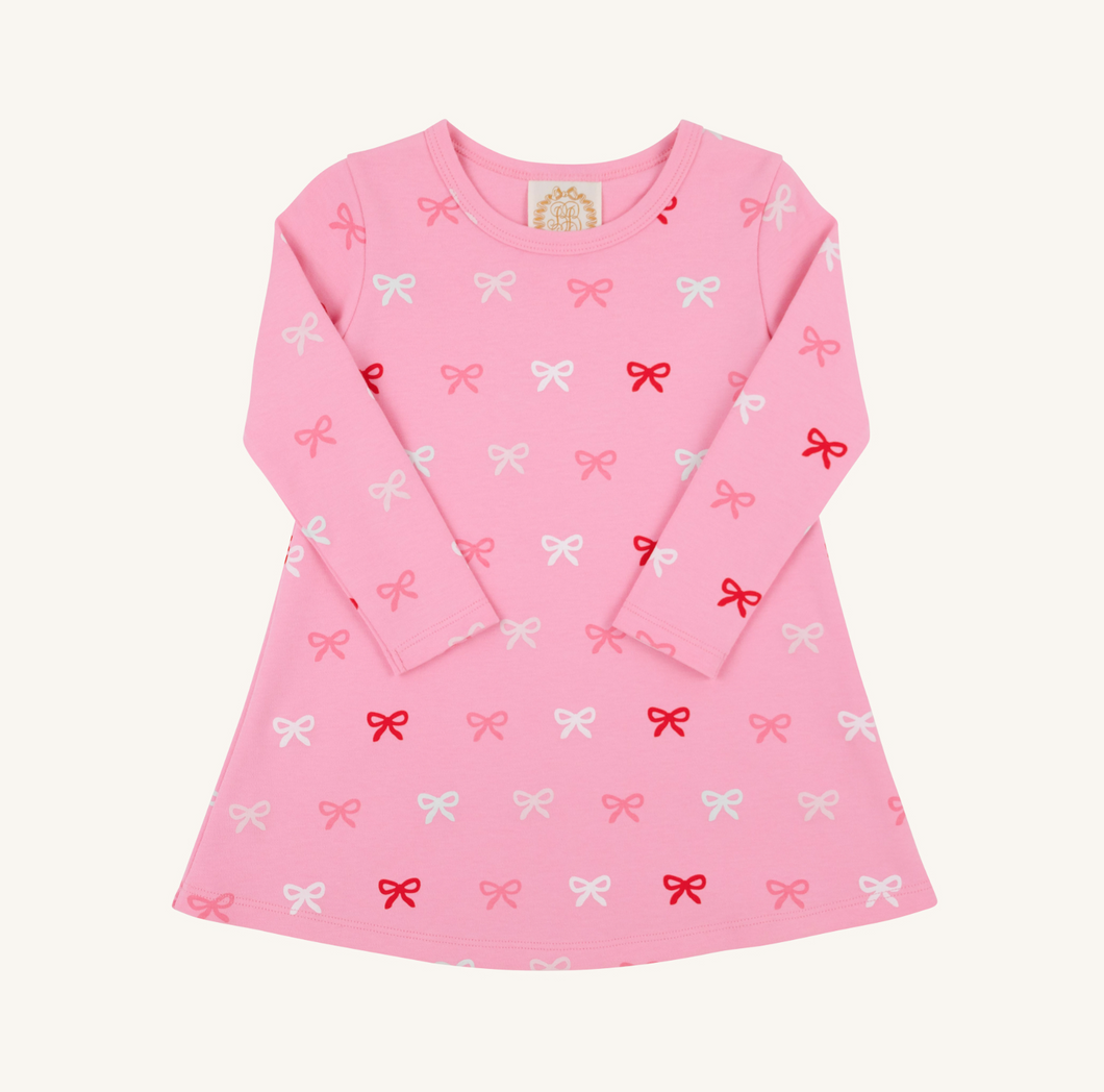 Polly Play Dress LS- Bitty Bows/ HHP