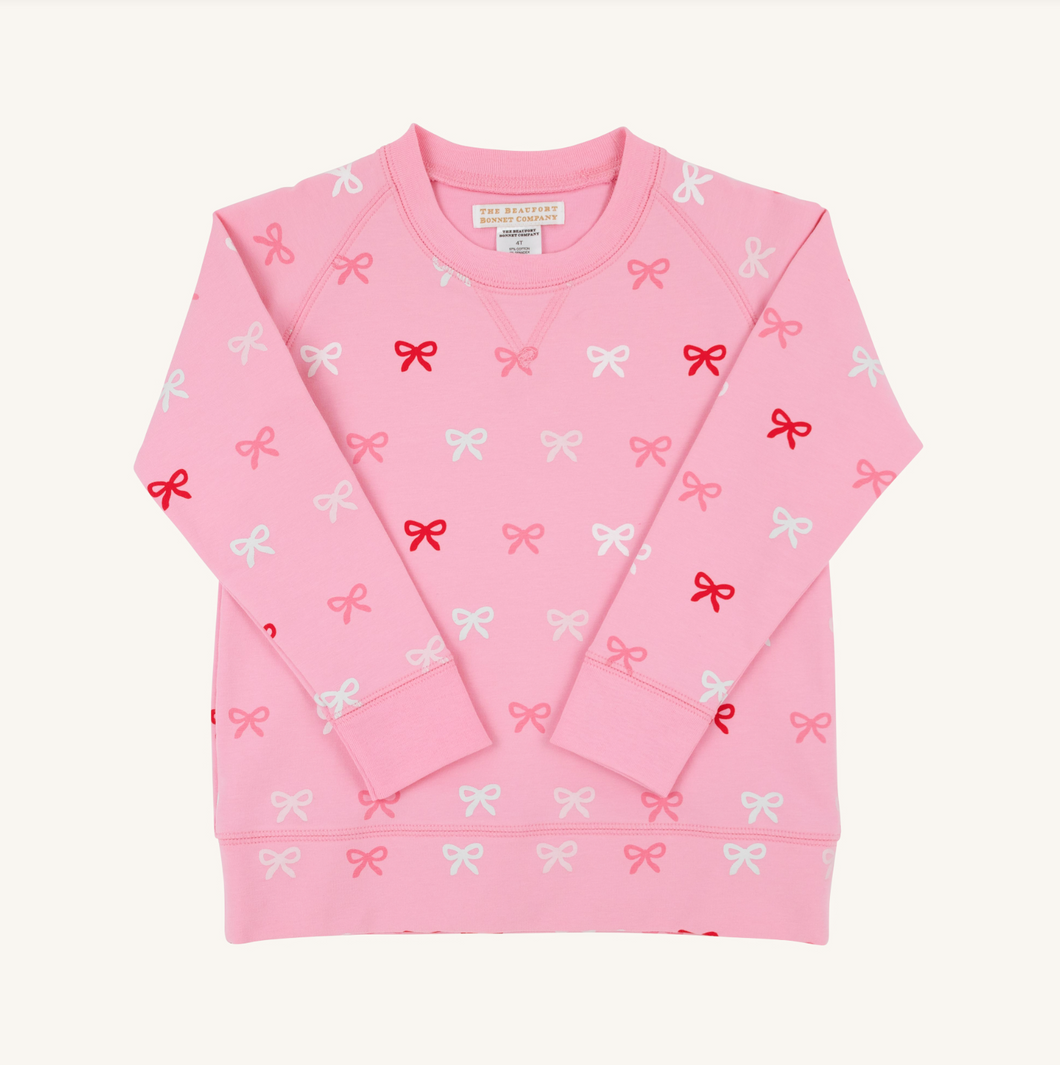 Cassidy Comfy Crewneck- Bitty Bows/ HHP