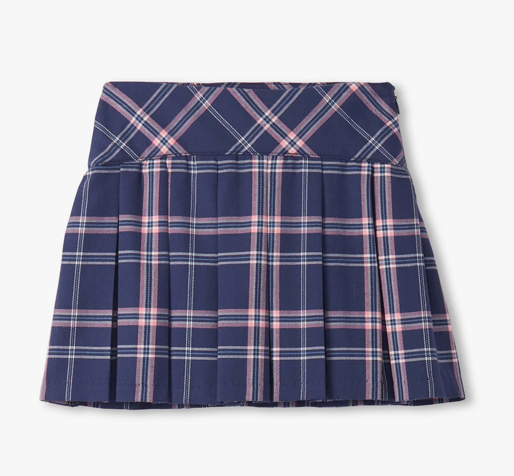 Preppy Pleated Skirt- Plaid