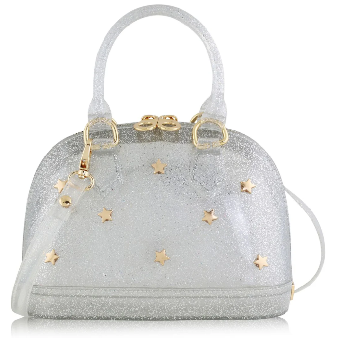Cate Silver Purse w/ Gold Stars