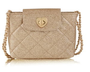 Paige Gold Glitter Purse