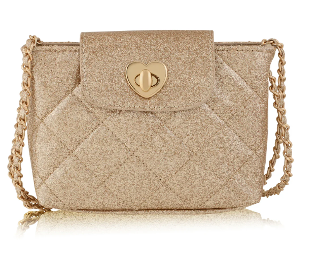 Paige Gold Glitter Purse
