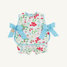 Load image into Gallery viewer, Talbott Tie Side- Berry Sweet/ Belhaven Blue
