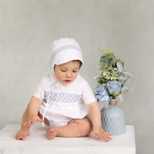 Load image into Gallery viewer, Boys Signature Smocked Romper

