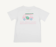 Sir Proper’s T-Shirt- Worth Ave White/ Golf Cart