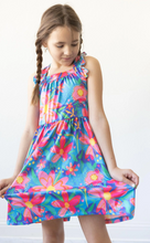 Load image into Gallery viewer, Springing Around Ruffle Cross Back Dress
