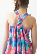 Load image into Gallery viewer, Springing Around Ruffle Cross Back Dress
