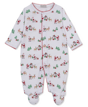Load image into Gallery viewer, North Pole Reindeer Print Footie
