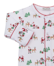 Load image into Gallery viewer, North Pole Reindeer Print Footie
