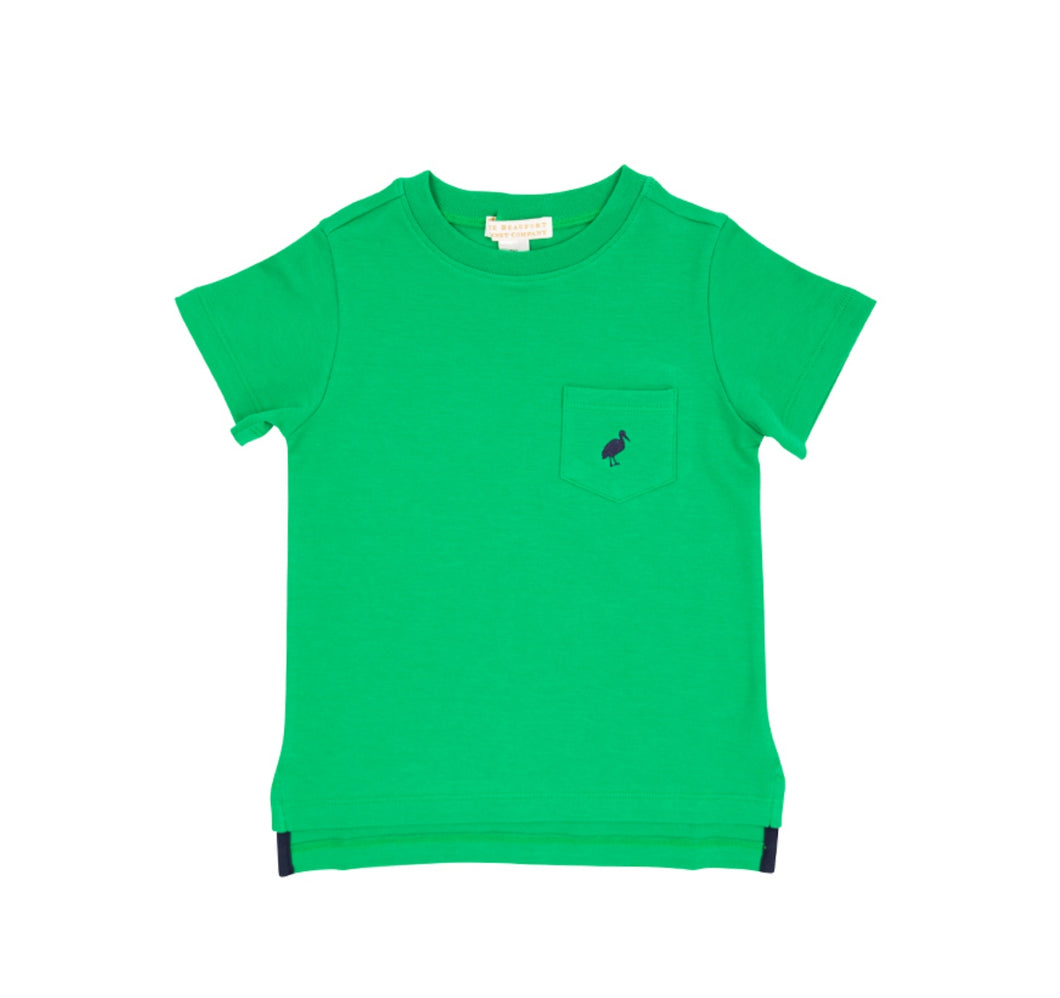 Carter Crewneck- Kiawah Kelly Green/ Nantucket Navy