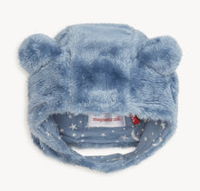 Load image into Gallery viewer, Winter Sky Minky Bear Hat &amp; Mittens Set
