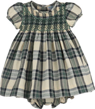 Load image into Gallery viewer, Tee Time Checks Smock Dress Set- Green
