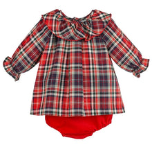 Load image into Gallery viewer, Evergreen Tartan 2pc. Doll Set - RD Plaid
