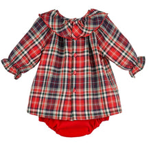 Load image into Gallery viewer, Evergreen Tartan 2pc. Doll Set - RD Plaid
