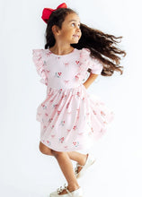 Load image into Gallery viewer, Winter Berries Ruffle Twirl Dress
