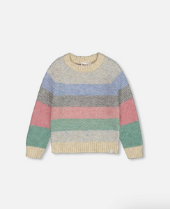 Stripe Knitted Sweater in Multicolor